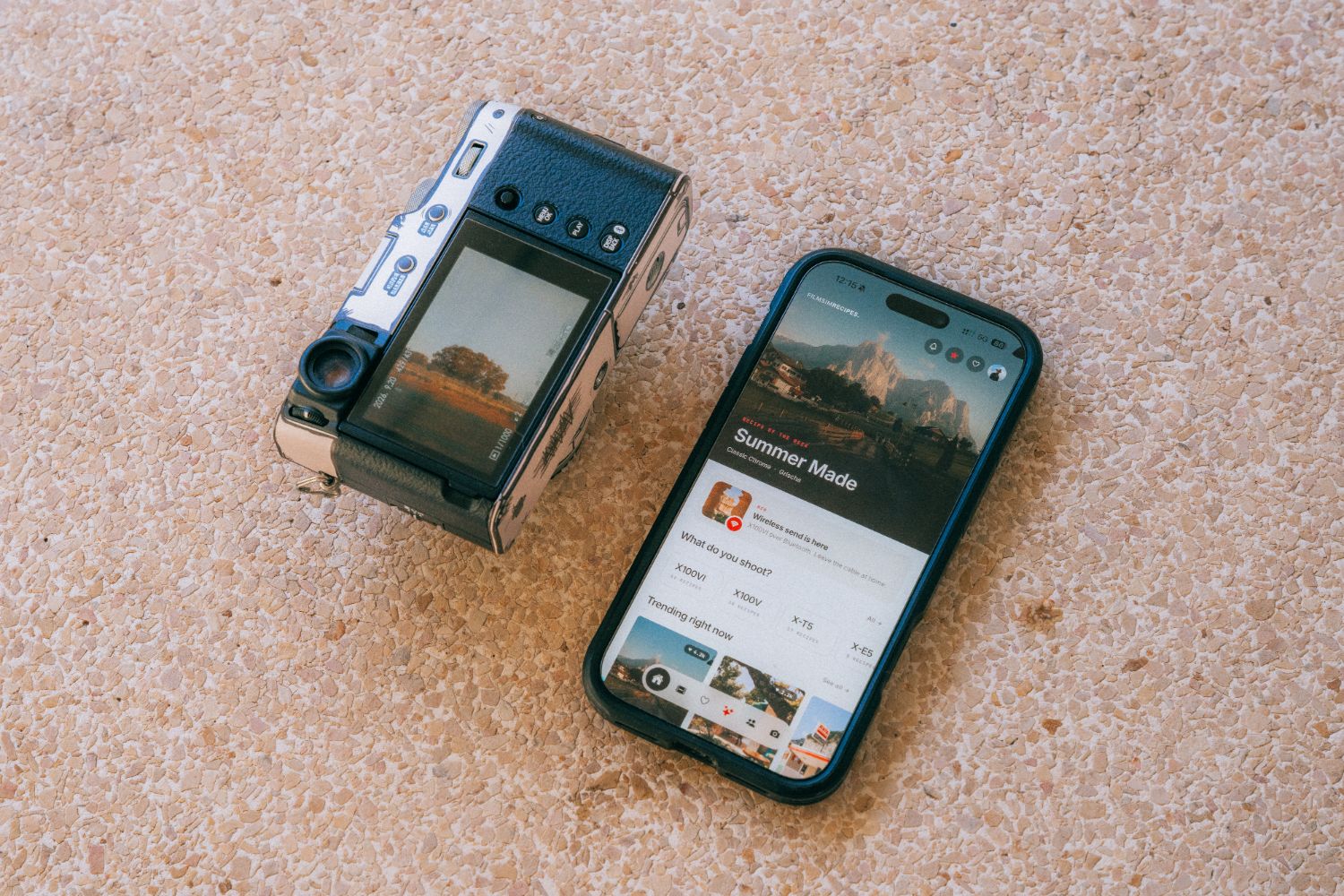 Send recipes to your Fujifilm over Bluetooth